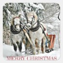 Recherche de beaux de cheval autocollants Neige