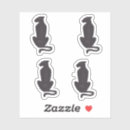 Recherche de silhouettes de chat autocollants Chats