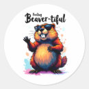 Recherche de castor mignon autocollants Drôle