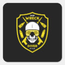 Recherche de naufrage autocollants Plongée sous marine