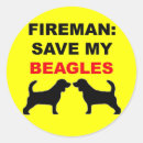 Recherche de de beagle ronds autocollants Dogs