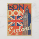 Recherche de drapeau londres de cartes postales Rétro
