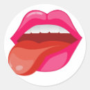 Recherche de langue autocollants Rose