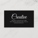 Recherche de motivation cartes visite Créatif