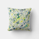 Recherche de vert jaune bleu coussins Abstrait