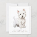 Recherche de westies mignons vœux cartes West highland white terrier