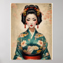 Recherche de portrait de geisha posters Classique