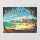 Recherche de reproduction vintage cartes postales Hawaii
