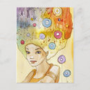 Recherche de portrait abstrait cartes postales Abstraction