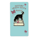 Recherche de chat livre étiquettes Vintage