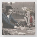 Recherche de elvis dessous de verres Bleus