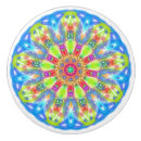 Recherche de mandala bleu boutons et poignées de porte Boho