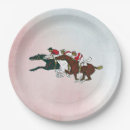 Recherche de chevaux assiettes en papier Jockey