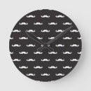 Recherche de moustache horloges Noir