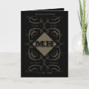 Recherche de mariage voeux cartes Noir
