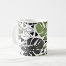 Recherche de jungle tropicale tasses Blanc