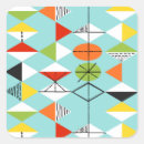 Recherche de motif géométrique coloré autocollants Minimaliste