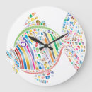 Recherche de poissons colorés horloges Mur