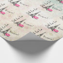 Recherche de paris vintage papier cadeau Tour eiffel