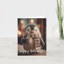Recherche de pingouins mignons noël cartes Hiver