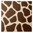 Recherche de girafe carreaux Brun
