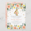 Recherche de girl floral anniversaire invitations Aquarelle