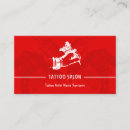 Recherche de tatoué cartes visite Salon de tatouage