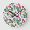 Recherche de exotiquement horloges Cactus
