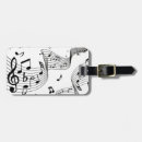 Recherche de note de musique bagages étiquettes Musical