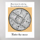 Recherche de labyrinthe posters Énigme