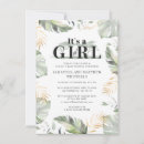 Recherche de tropical baby shower fille invitations Rustique