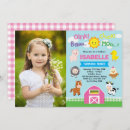 Recherche de farm 1ans anniversaire invitations Mignon