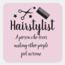 Recherche de coiffeur drôle autocollants Coiffeuse