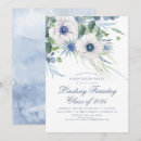 Recherche de bleu sérénité invitations Floral