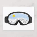 Recherche de illustration de ski cartes postales Skis