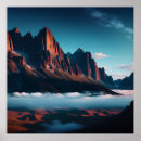 Recherche de peinture rouge posters Montagnes