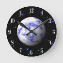 Recherche de planète bleue horloges Monde