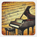 Recherche de grand piano autocollants Musique