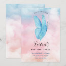Recherche de rêve de papillon invitations Violet