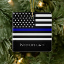 Recherche de policier ornements Américain