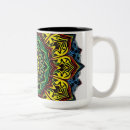 Recherche de motif mandala tasses Couleurs vives