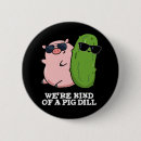 Recherche de cochon badges Dessin animé