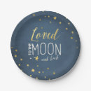Recherche de lune assiettes en papier Étoiles