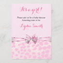 Recherche de cheetah baby shower invitations Rose
