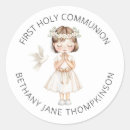 Recherche de première communion filles autocollants Invités
