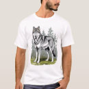 Recherche de loup géométrique tshirts Abstrait