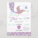 Recherche de gold mermaid anniversaire invitations Violet