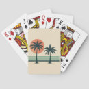 Recherche de palmier tropical jeux de cartes Vintage