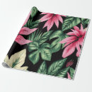 Recherche de motif hawaïen papier cadeau Fleurs roses