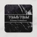 Recherche de marbre noir et blanc cartes visite Luxe